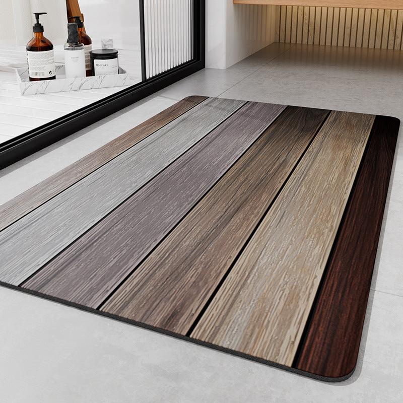 Diatom Carpet with DIATOM MUD rug with multi-cut wood print